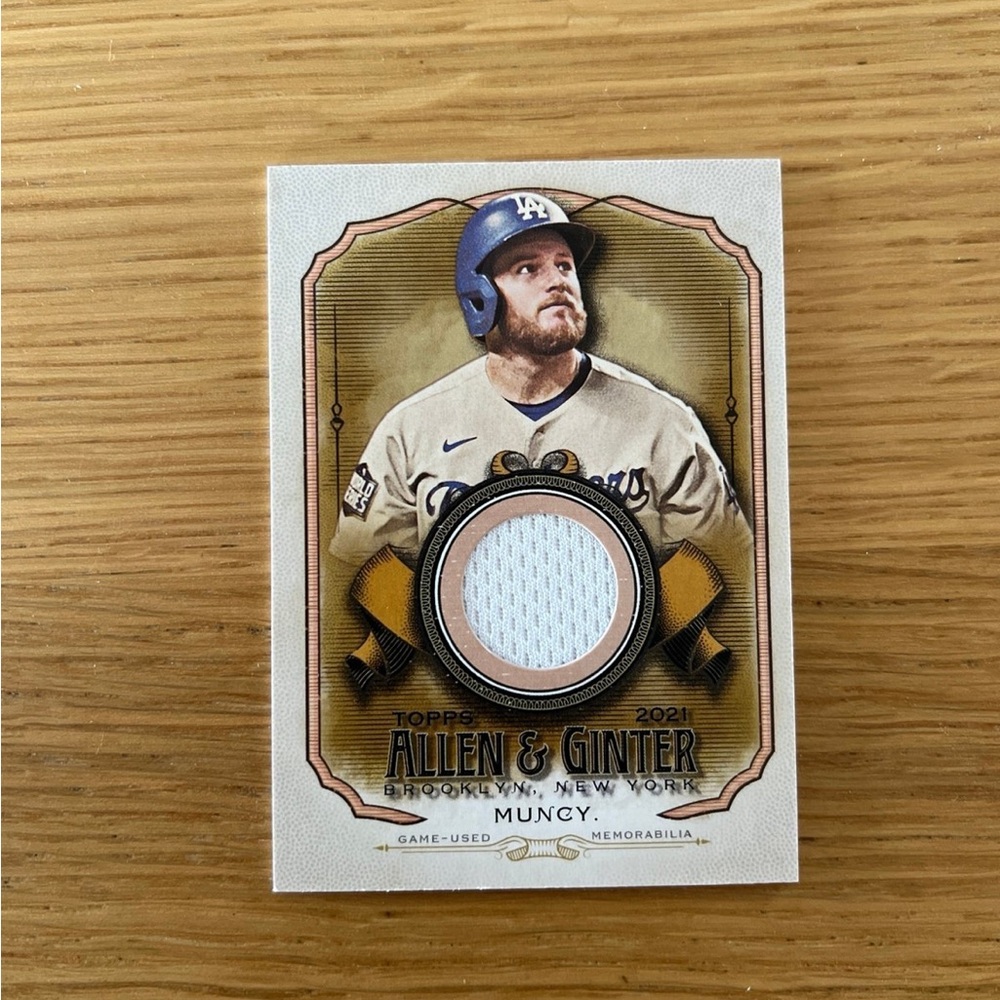 MAX MUNCY TOPPS ALLEN&GINTER RELIC CARD GAME-WORN